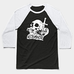 Necromancer Class - White Design Baseball T-Shirt